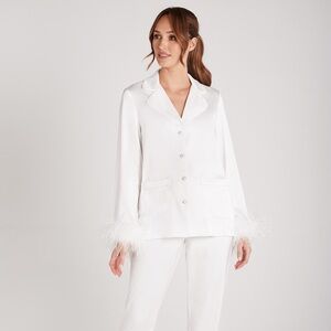 Nadine Merabi Darcie White S/M Pajamas Set